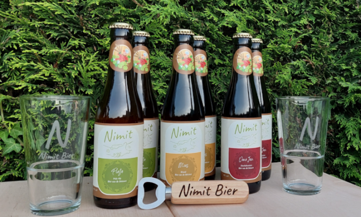 Nimit bieren opener en glazen